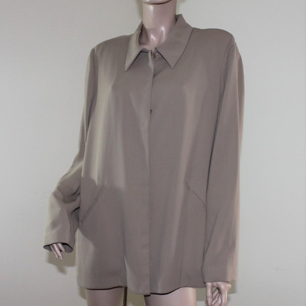Coldwater Creek Microfiber Blouse tan